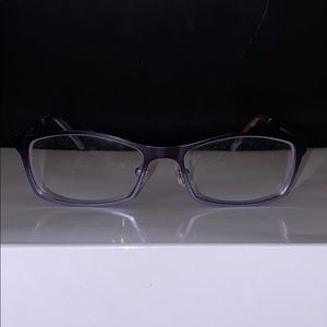 Prodesian metal eyeglasses in metallic purple